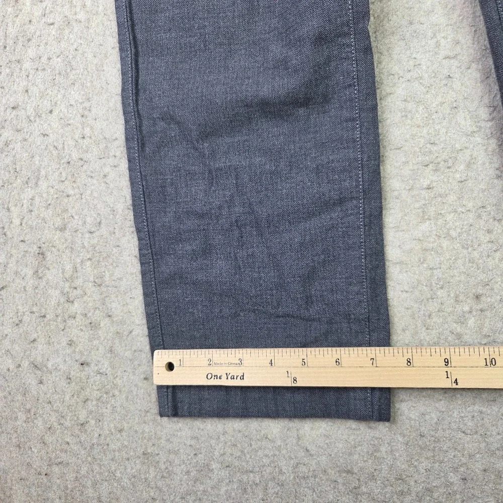 Banana Republic Mens Kentfield Pant 32x30 Grey Flat Front Stretch Chino Trousers